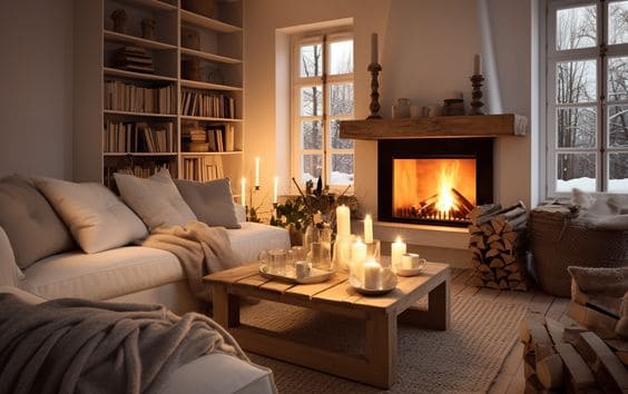 The Ultimate Cozy Living Room Fireplace Trend of 2024