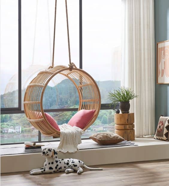 How a Living Room Tire Swing Redefines Cozy