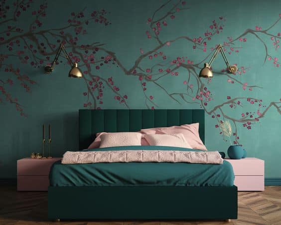 Color your bedroom in two stunning colors