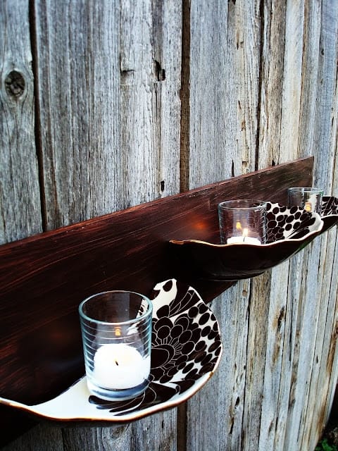 15. DIY Outdoor Candle Holder
