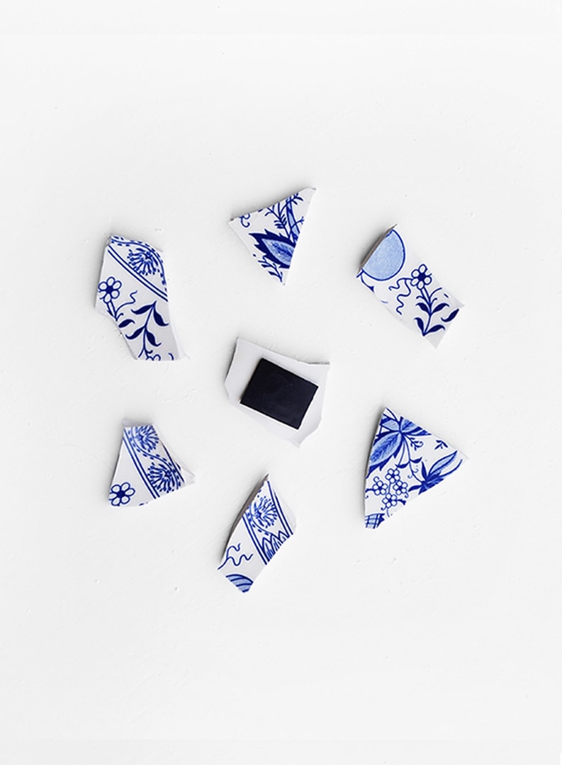 6. Easy DIY Glass Fridge Magnets