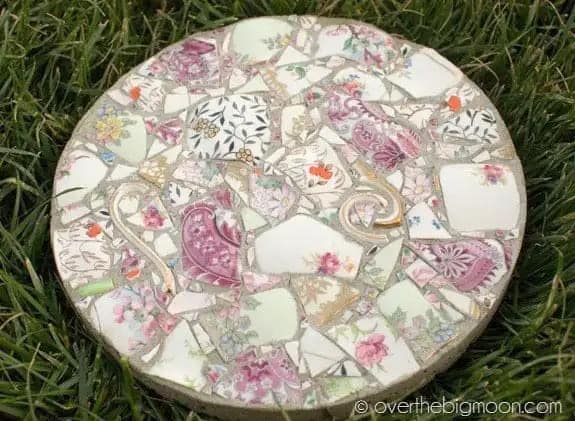 8. DIY Garden Mosaic Stepping Stones