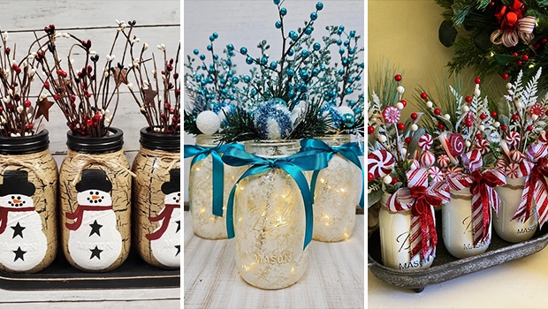 15 Charming Christmas Mason Jar Ideas to Light Up Your Holidays