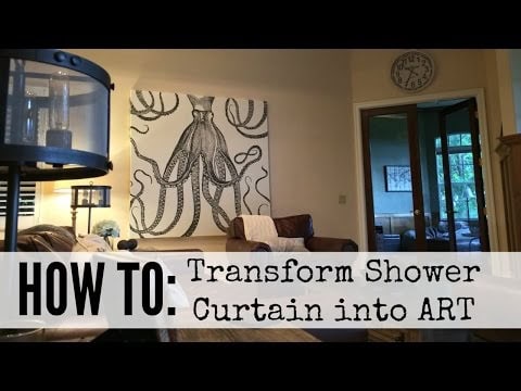 8. DIY Curtain Turned Artwork 8. DIY Curtain Turned Artwork
