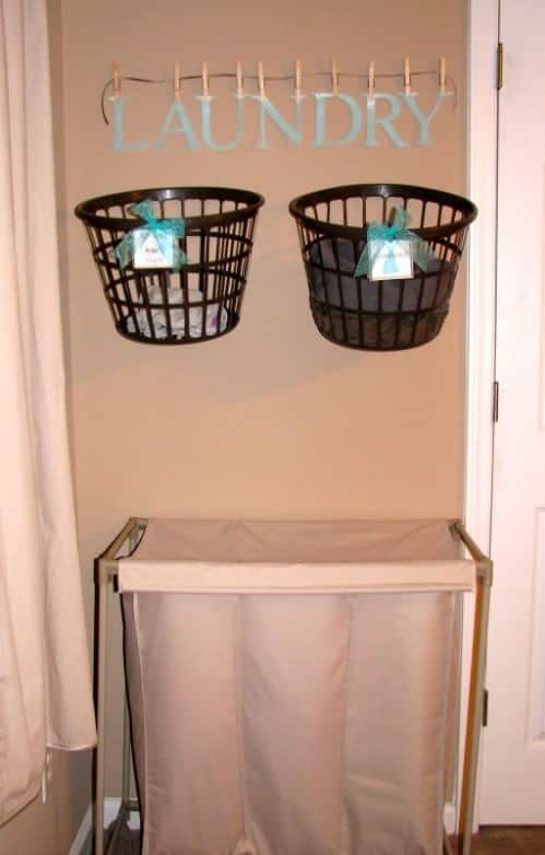 9. Hanging Laundry Baskets Save Time 9. Hanging Laundry Baskets Save Time