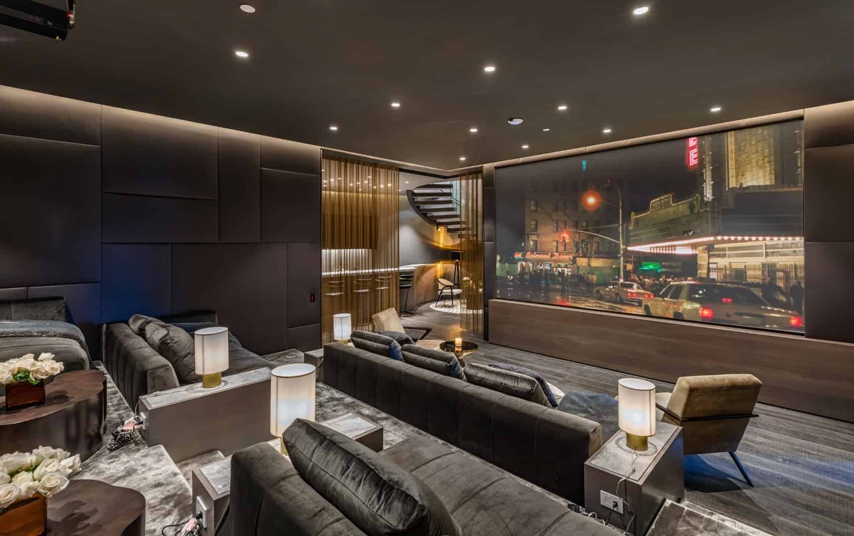 9. Contemporary Home Theater 9. Contemporary Home Theater