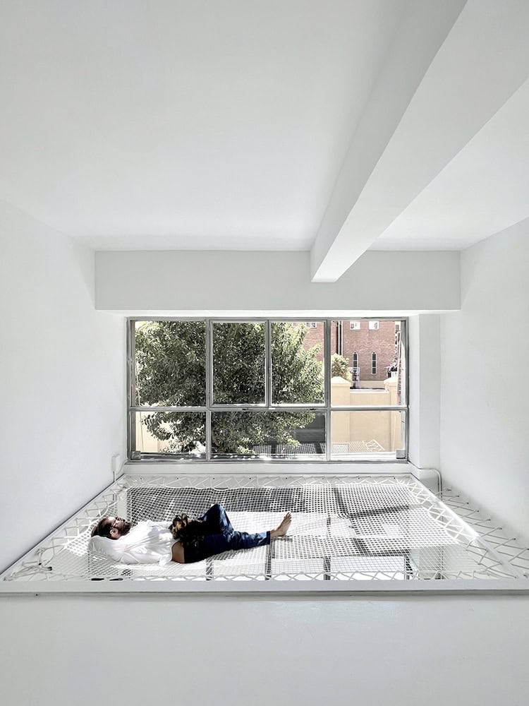 White minimalist bedroom with large window and cozy bed, modern architecture design, airy space, natural light, contemporary interior, architecture art, interior design inspiration.