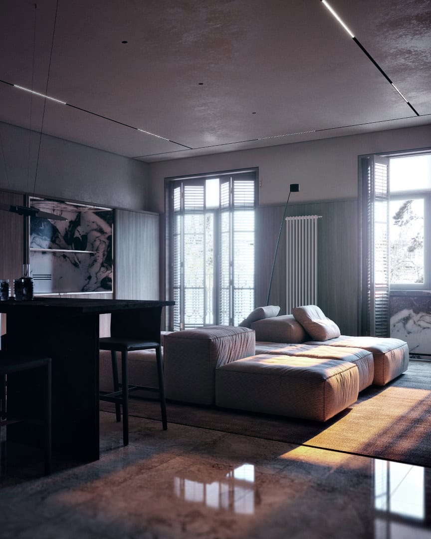 Almaty Apartment by Kvadrat Architects: Quiet Luxury in Kazakhstan’s Elite Centralny District