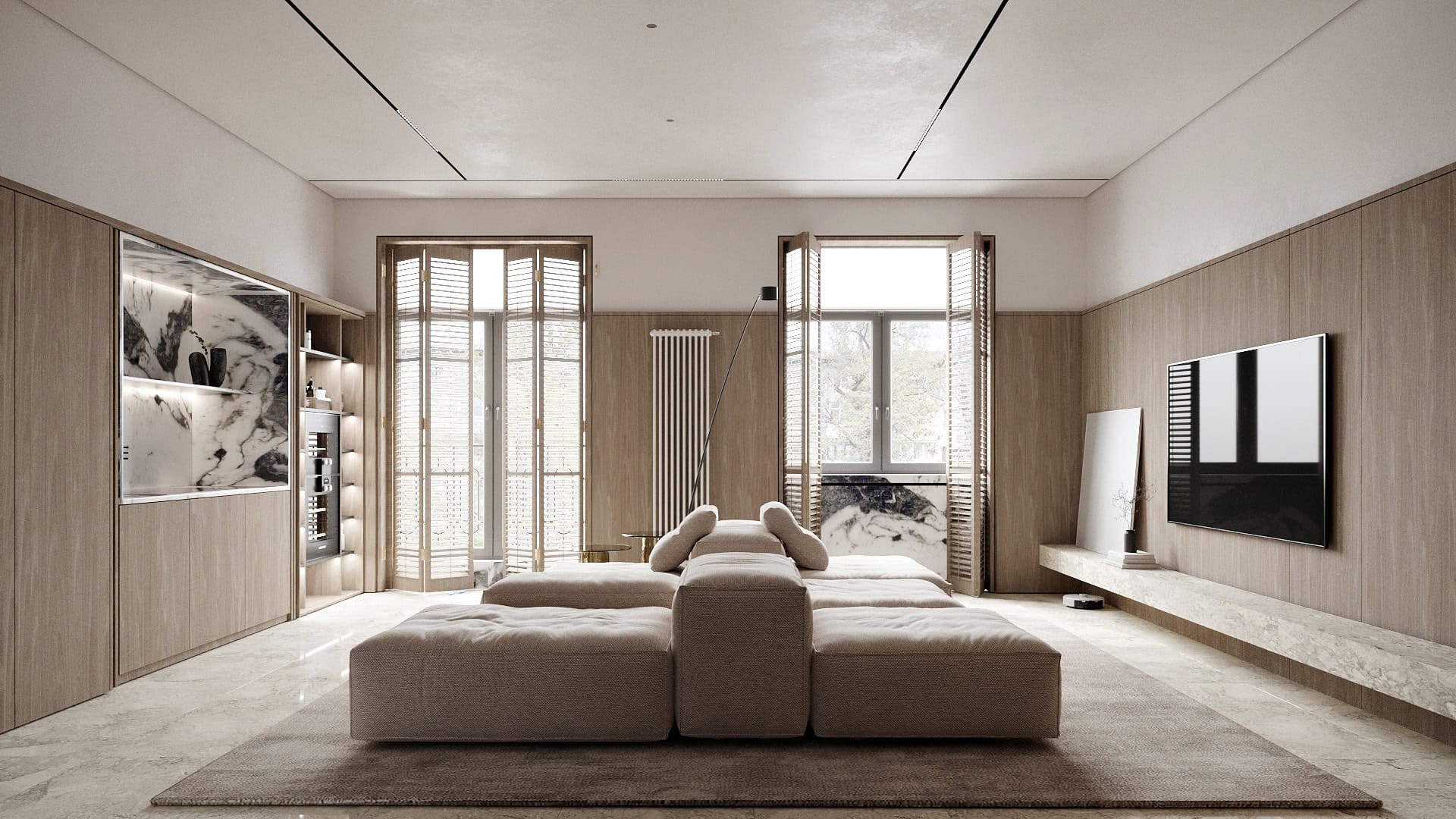 Almaty Apartment by Kvadrat Architects: Quiet Luxury in Kazakhstan’s Elite Centralny District