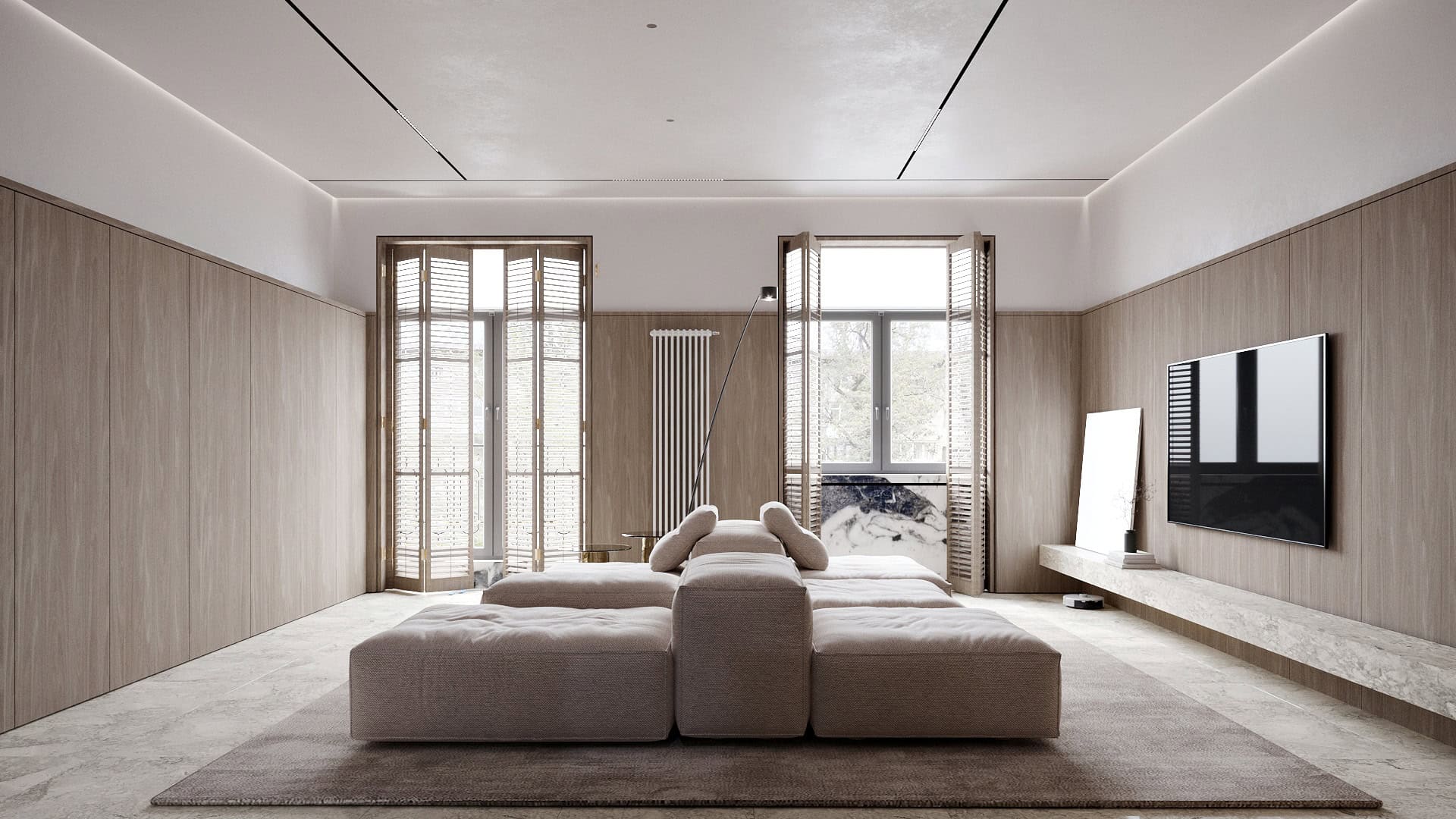 Almaty Apartment by Kvadrat Architects: Quiet Luxury in Kazakhstan’s Elite Centralny District