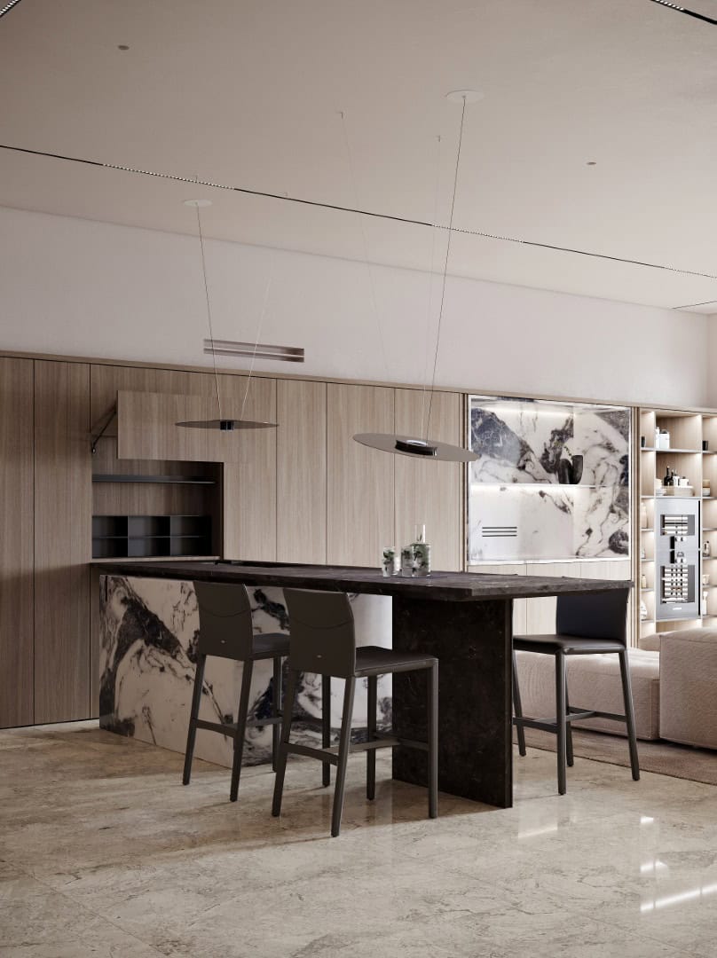 Almaty Apartment by Kvadrat Architects: Quiet Luxury in Kazakhstan’s Elite Centralny District