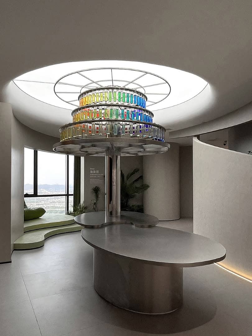 Kabel Chinese Headquarters by Topway Space Design: A Poetic Brand Universe of Color and Technology Kabel Chinese Headquarters by Topway Space Design: A Poetic Brand Universe of Color and Technology