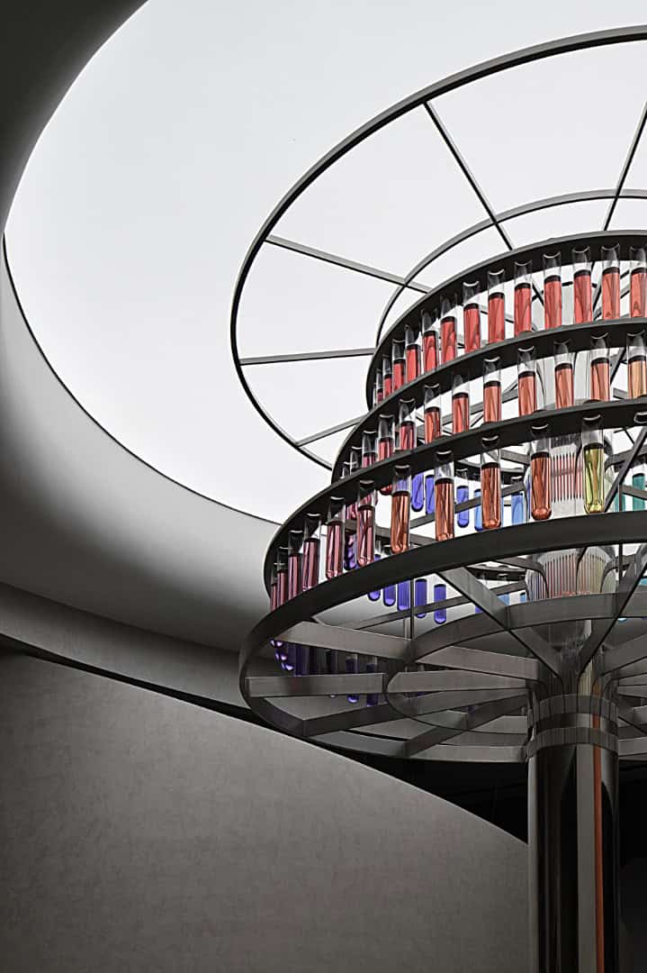 Kabel Chinese Headquarters by Topway Space Design: A Poetic Brand Universe of Color and Technology Kabel Chinese Headquarters by Topway Space Design: A Poetic Brand Universe of Color and Technology