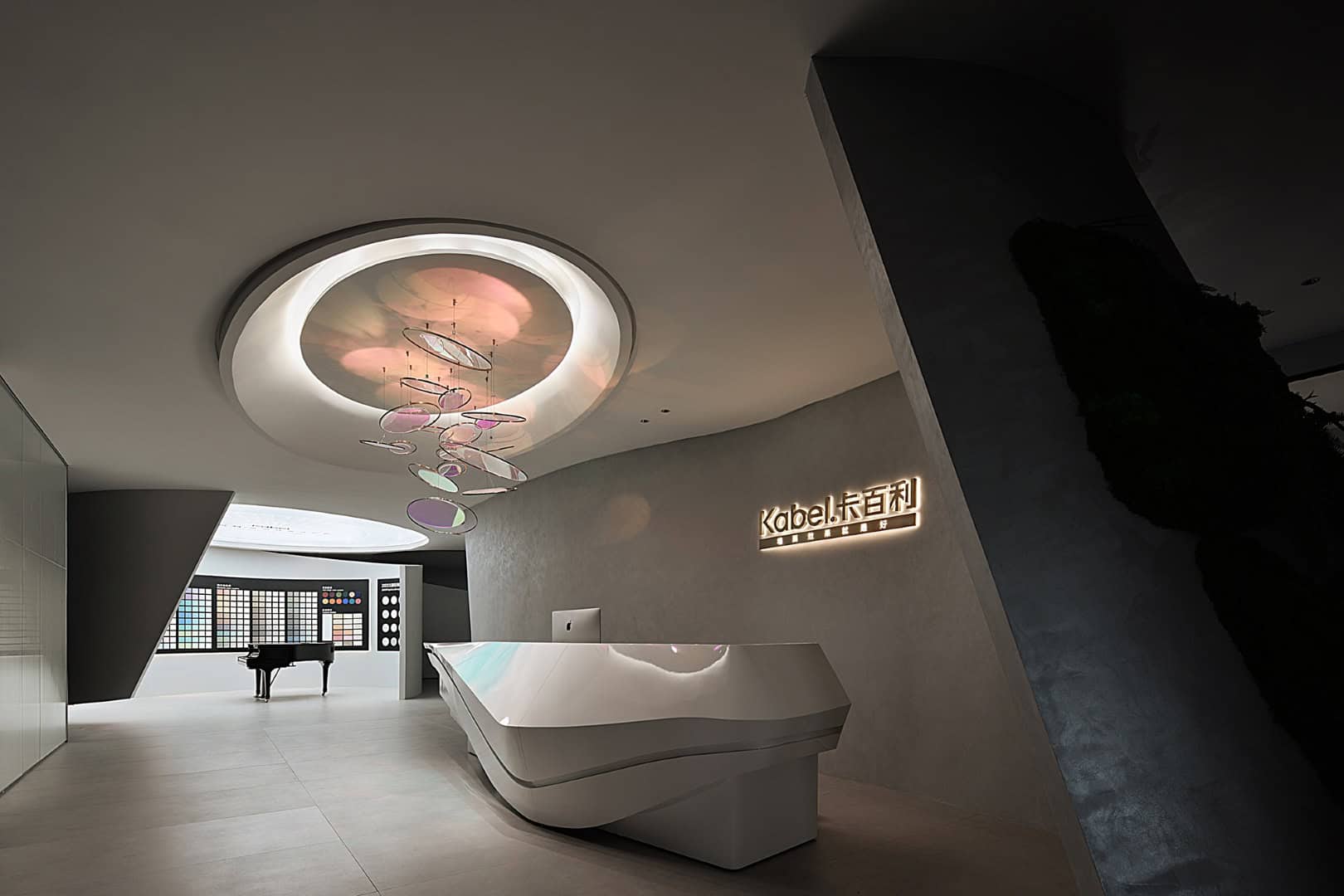 Kabel Chinese Headquarters by Topway Space Design: A Poetic Brand Universe of Color and Technology Kabel Chinese Headquarters by Topway Space Design: A Poetic Brand Universe of Color and Technology