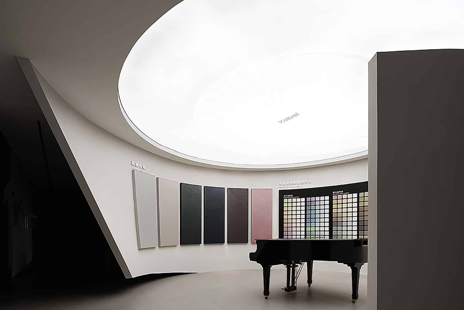 Kabel Chinese Headquarters by Topway Space Design: A Poetic Brand Universe of Color and Technology Kabel Chinese Headquarters by Topway Space Design: A Poetic Brand Universe of Color and Technology