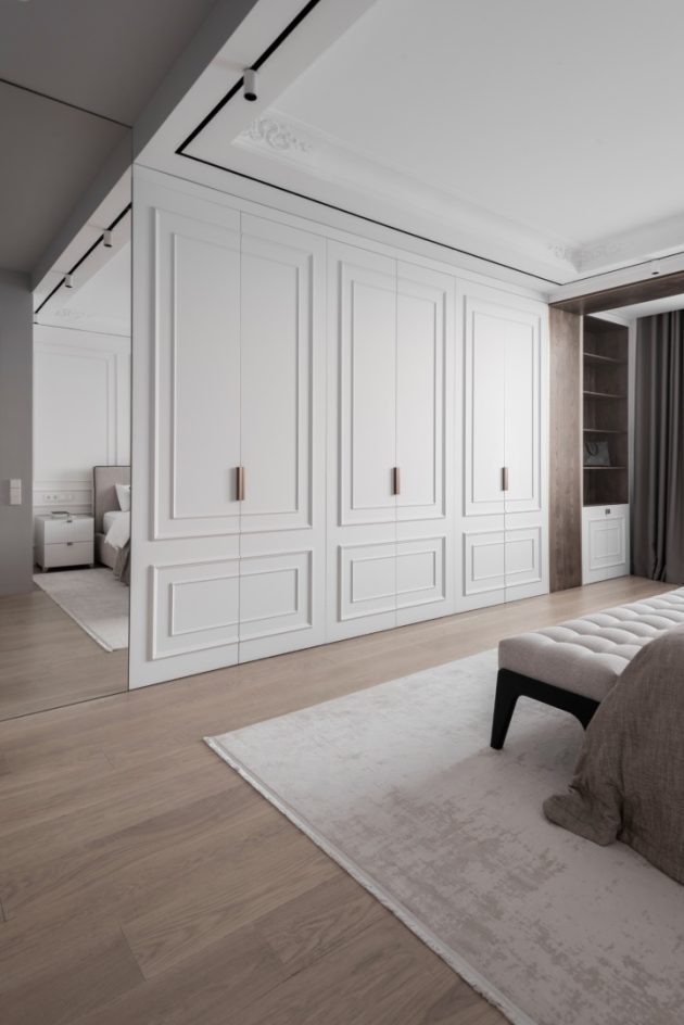 Neoclassical Apartment by Kvadrat Architects Studio in Astana, Kazakhstan