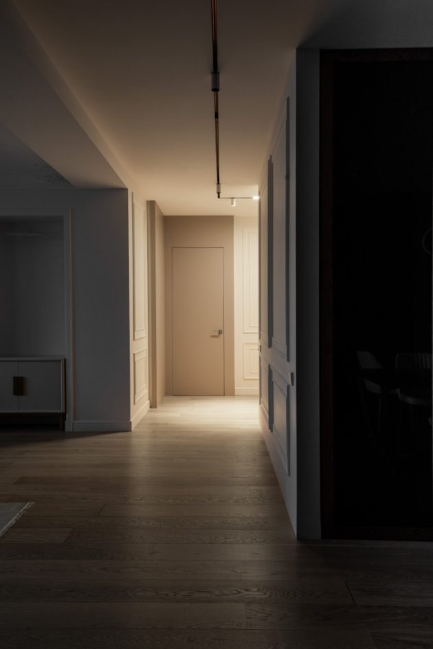 Neoclassical Apartment by Kvadrat Architects Studio in Astana, Kazakhstan
