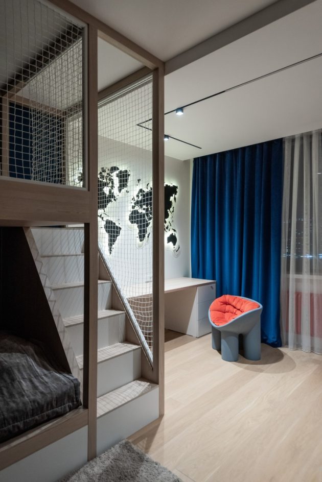 Neoclassical Apartment by Kvadrat Architects Studio in Astana, Kazakhstan