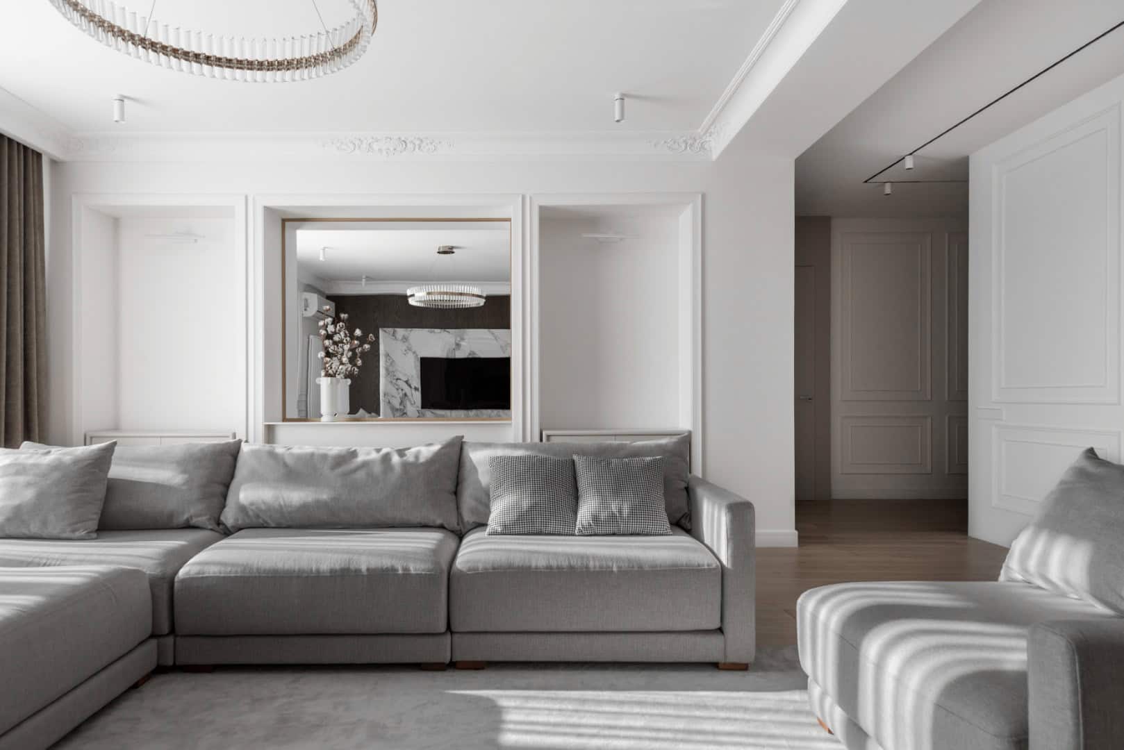 Neoclassical Apartment in Astana by Kvadrat Architects: A Philosophy of Moderation