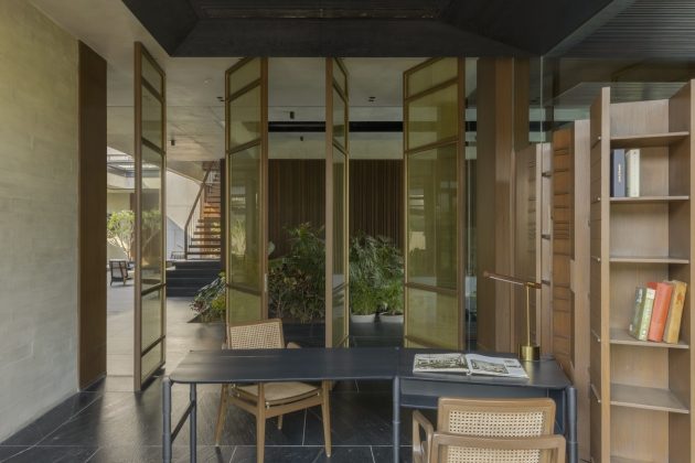 The Courtyard House by MODO Designs in Rancharda, India