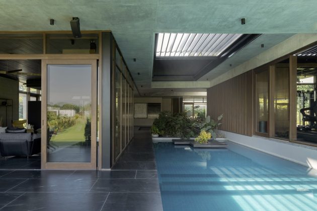 The Courtyard House by MODO Designs in Rancharda, India