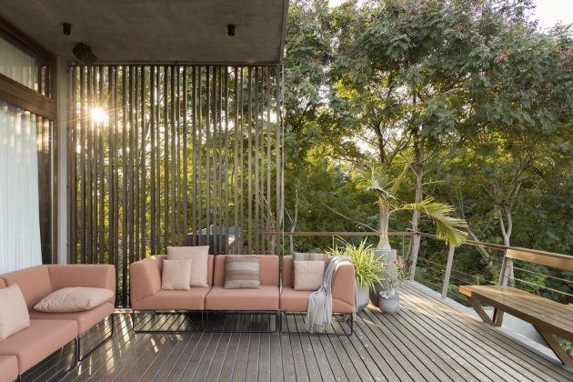 The Courtyard House by MODO Designs in Rancharda, India