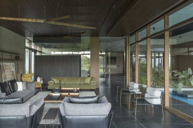The Courtyard House by MODO Designs in Rancharda, India