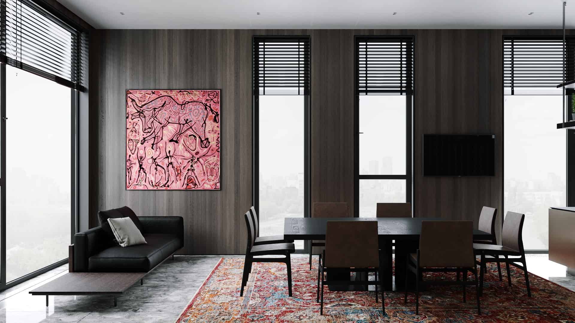 Two-Level Penthouse by Kvadrat Architects: Panoramic Living at Akbulak Riviera, Astana