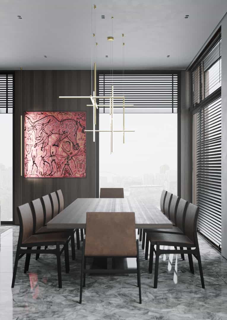 Two-Level Penthouse by Kvadrat Architects: Panoramic Living at Akbulak Riviera, Astana