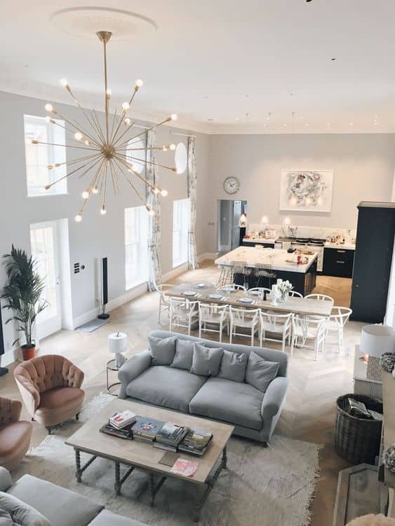 Uniting Dining and Living Rooms for Ultimate Comfort and Style