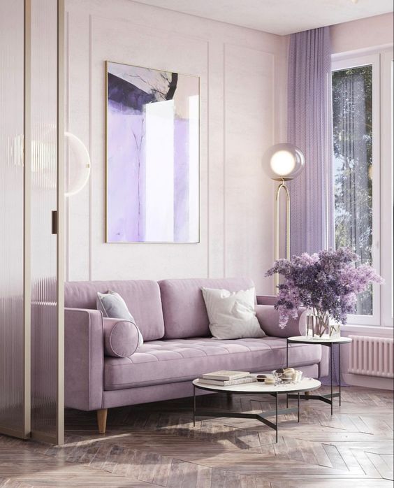 Weave Lavender Tones into Your Home's Aesthetic to Create Relaxing Oasis