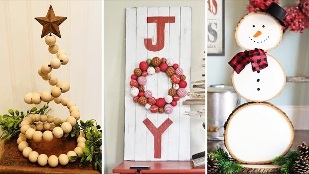 15 DIY Christmas Wood Crafts for a Warm and Welcoming Holiday