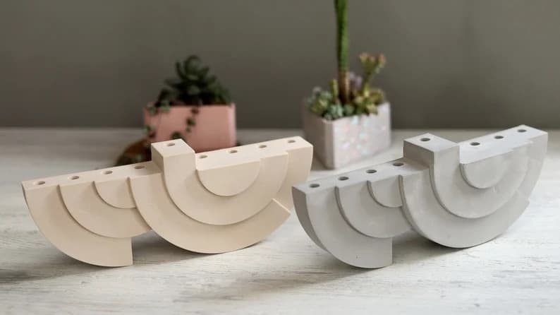 6. Modern Concrete Candelabra 6. Modern Concrete Candelabra