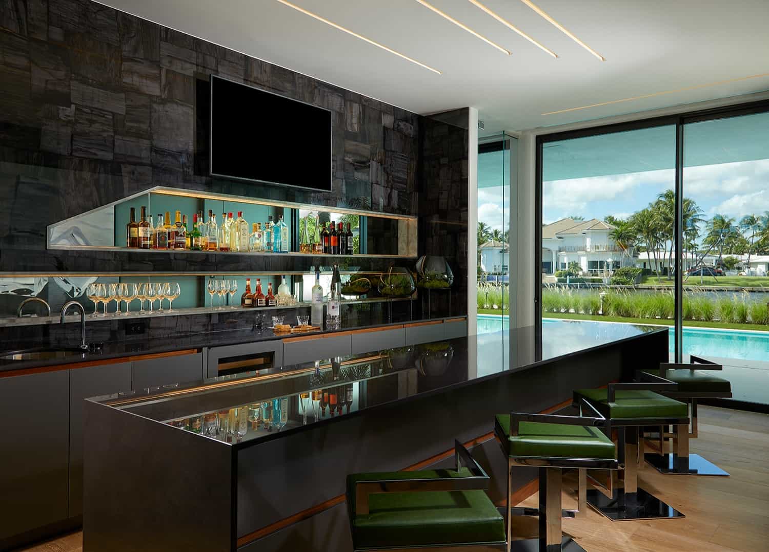 2. Modern Home Bar, Miami 2. Modern Home Bar, Miami