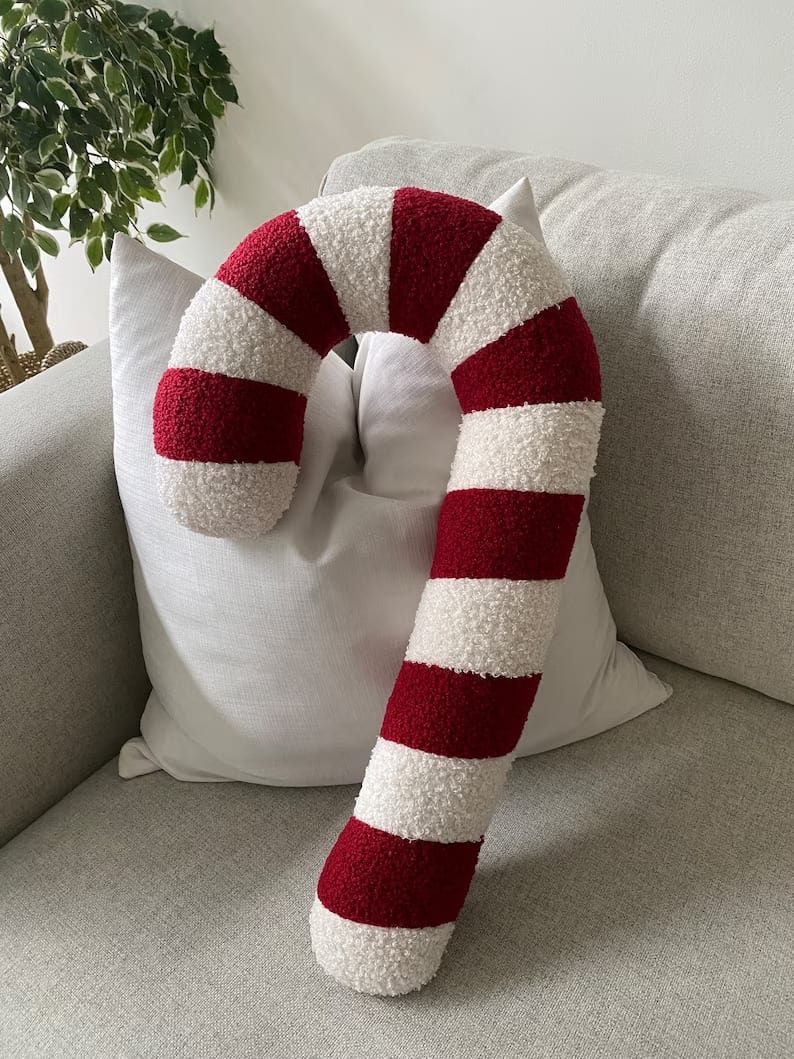 4. Candy Cane Sherpa Pillow 4. Candy Cane Sherpa Pillow