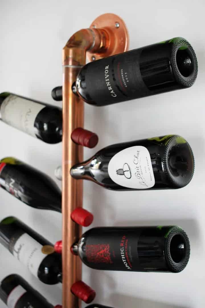 8. Copper Hanging Wine Rack 8. Copper Hanging Wine Rack