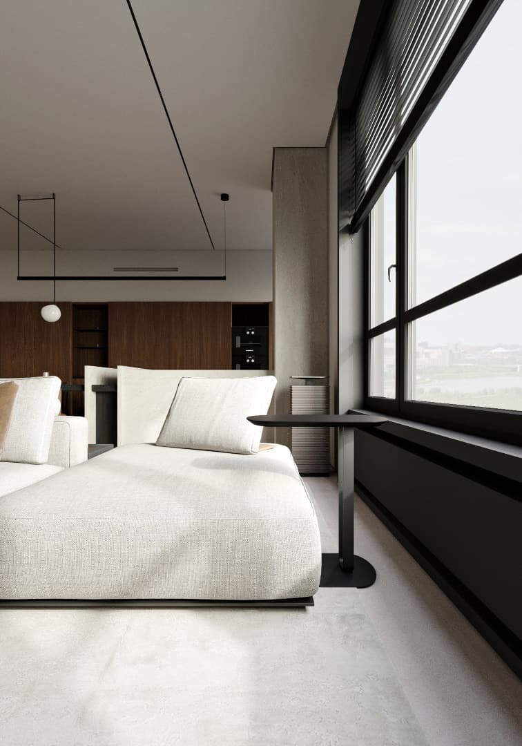 Apartment in Astana by Kvadrat Architects: Cozy Minimalism Overlooking the Cityscape Apartment in Astana by Kvadrat Architects: Cozy Minimalism Overlooking the Cityscape