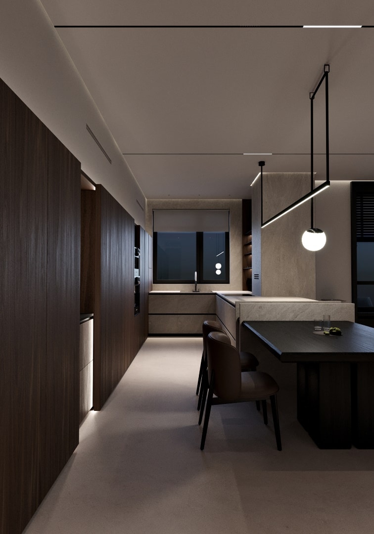 Apartment in Astana by Kvadrat Architects: Cozy Minimalism Overlooking the Cityscape Apartment in Astana by Kvadrat Architects: Cozy Minimalism Overlooking the Cityscape