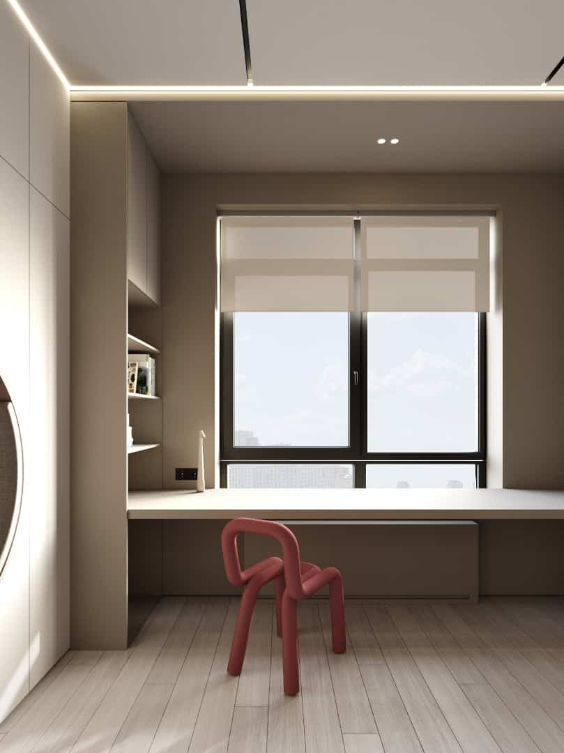 Apartment in Astana by Kvadrat Architects: Cozy Minimalism Overlooking the Cityscape Apartment in Astana by Kvadrat Architects: Cozy Minimalism Overlooking the Cityscape