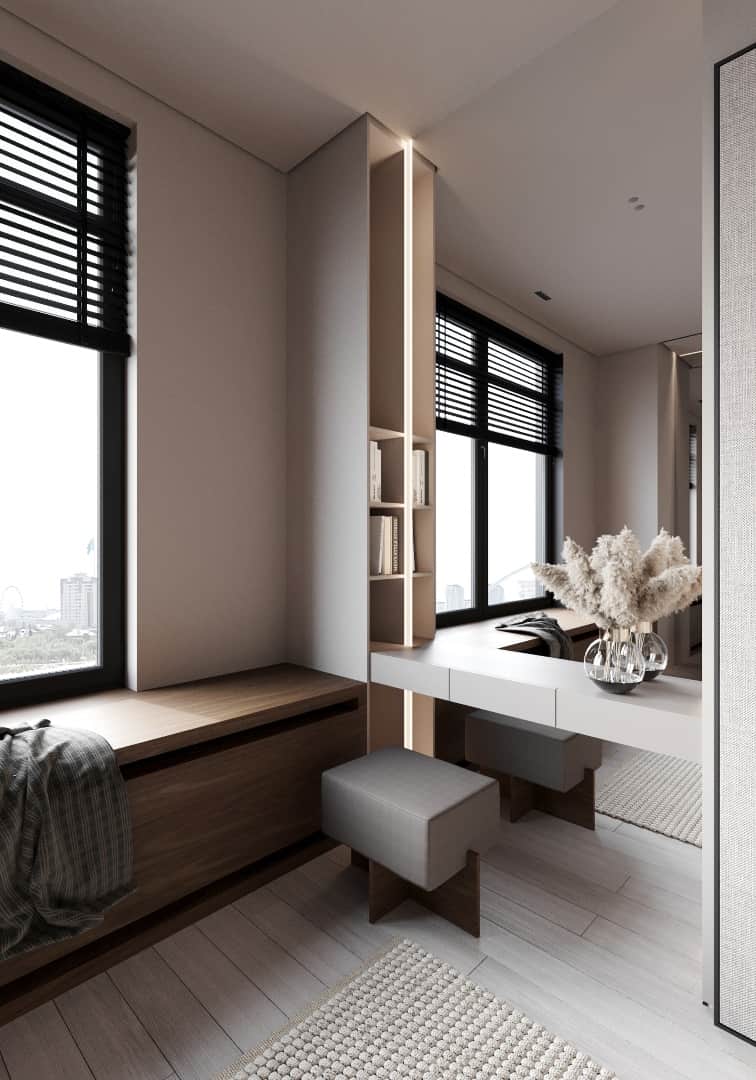 Apartment in Astana by Kvadrat Architects: Cozy Minimalism Overlooking the Cityscape Apartment in Astana by Kvadrat Architects: Cozy Minimalism Overlooking the Cityscape