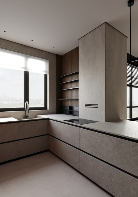 Apartment in Astana by Kvadrat Architects: Cozy Minimalism Overlooking the Cityscape Apartment in Astana by Kvadrat Architects: Cozy Minimalism Overlooking the Cityscape