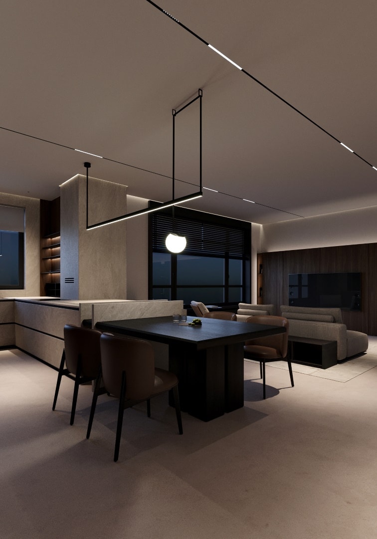 Apartment in Astana by Kvadrat Architects: Cozy Minimalism Overlooking the Cityscape Apartment in Astana by Kvadrat Architects: Cozy Minimalism Overlooking the Cityscape