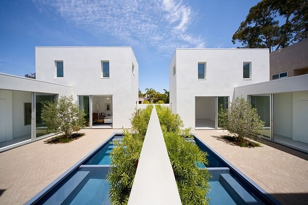 Santa Monica Courtyard Houses door Inaba Williams Architects in Californië, VS