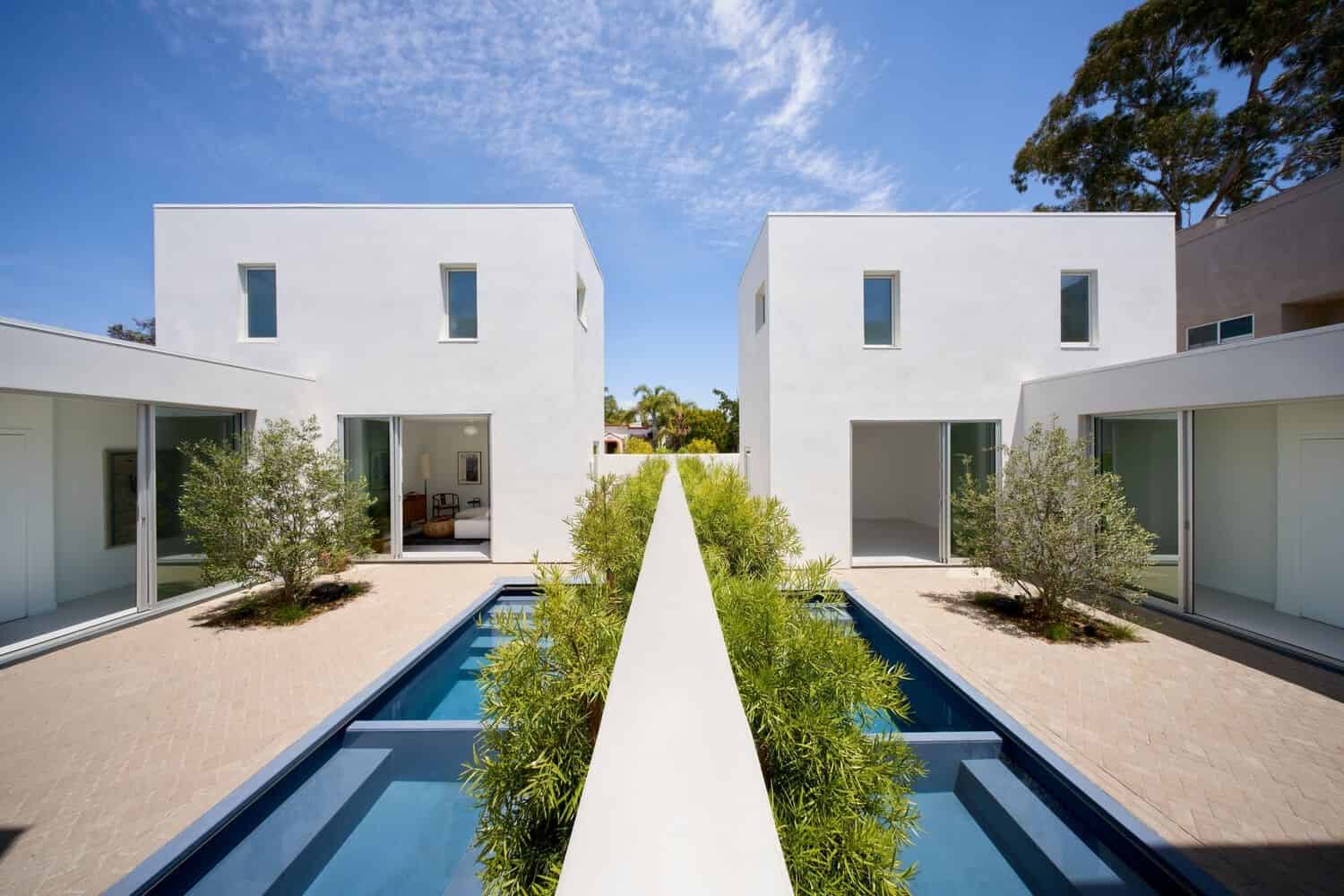 Santa Monica Courtyard Homes door Inaba Williams Architects in Californië, VS