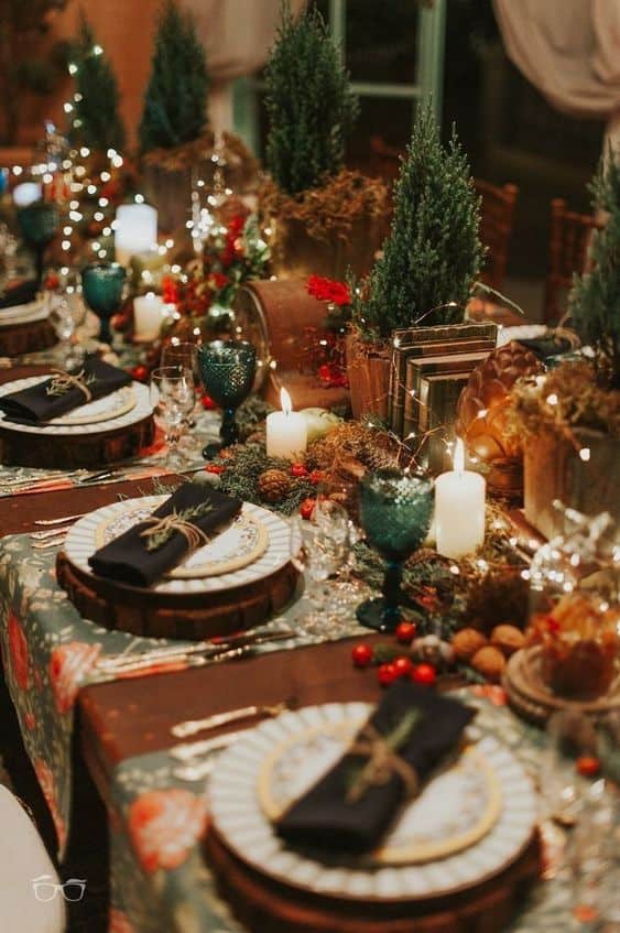 Decorações de Natal extravagantes para enfeitar sua mesa de jantar