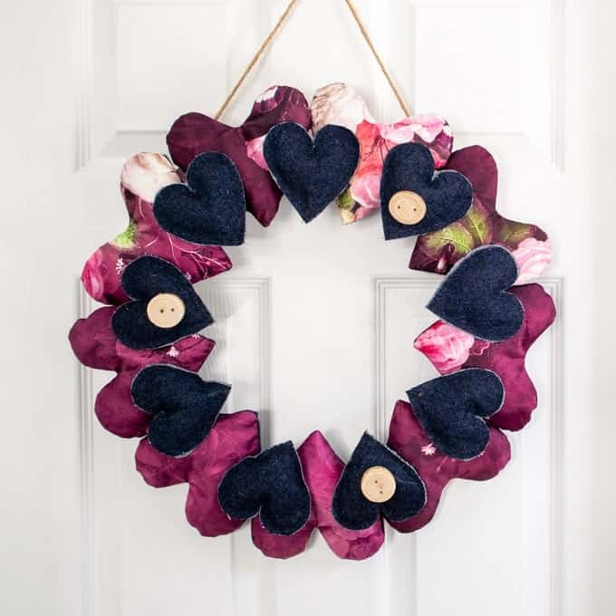 6. Scrap Fabric Wreath 6. Scrap Fabric Wreath