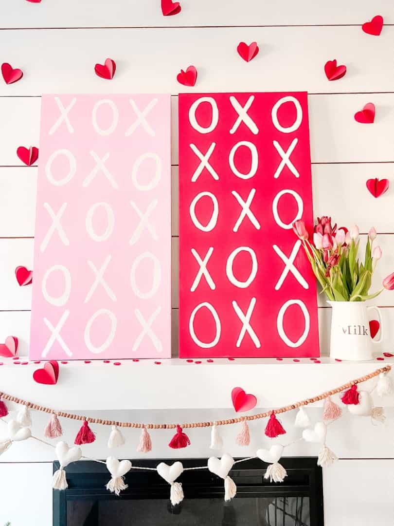 3. XOXO Valentine Mantel 3. XOXO Valentine Mantel