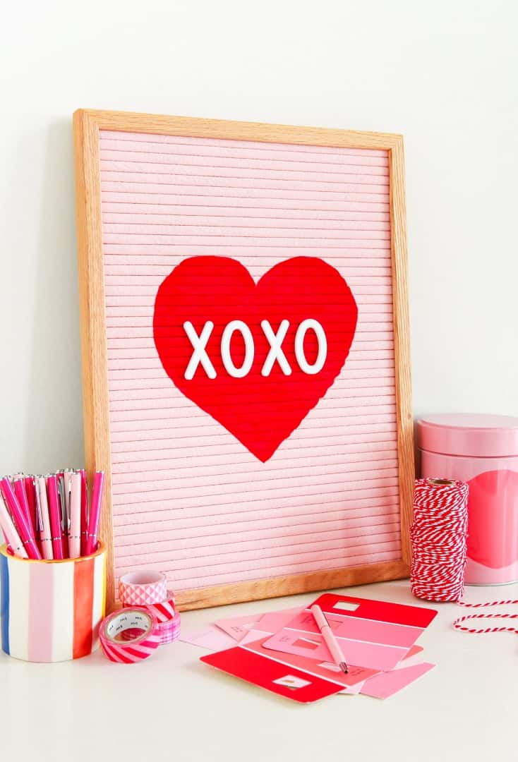 4. Painted Valentine Letter Board 4. Painted Valentine Letter Board