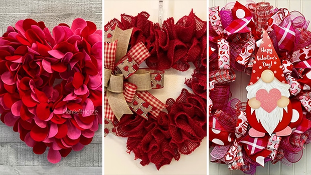 15 Lovely Valentine Wreath Designs to Adorn Your Door