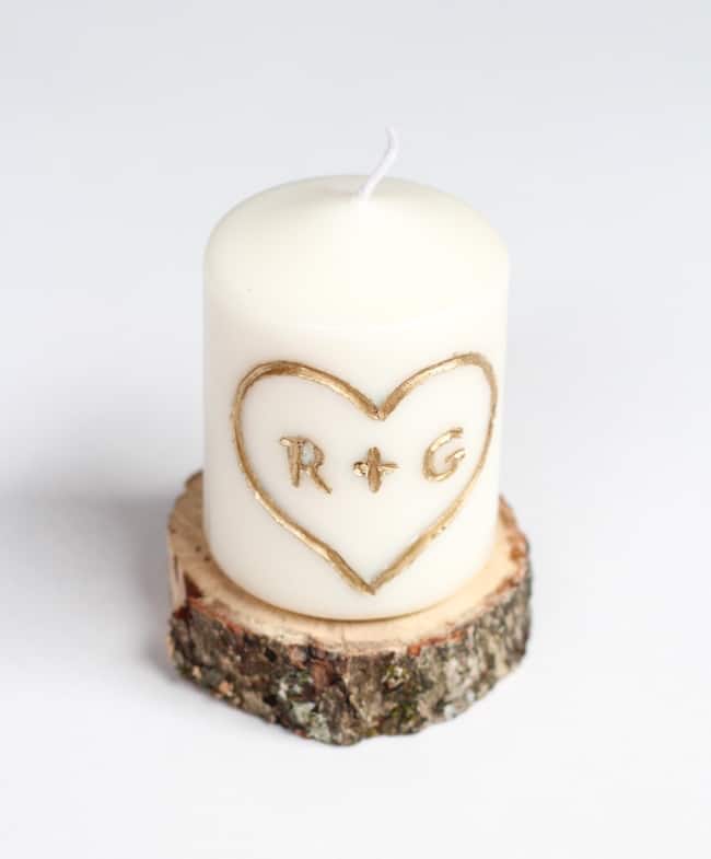 13. Initials Candle 13. Initials Candle